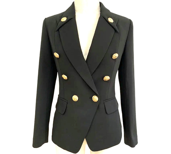 Super-Luxe Blazer With Gold Buttons