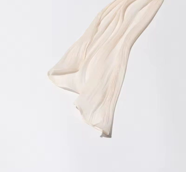 Sarai Ruffle Mini Dress – Ivory Cloud