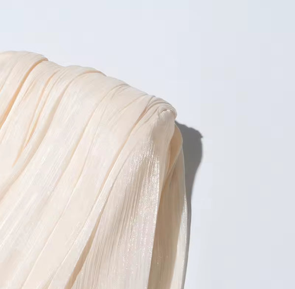 Sarai Ruffle Mini Dress – Ivory Cloud