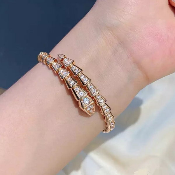 Viper Diamanté Snake Bracelet