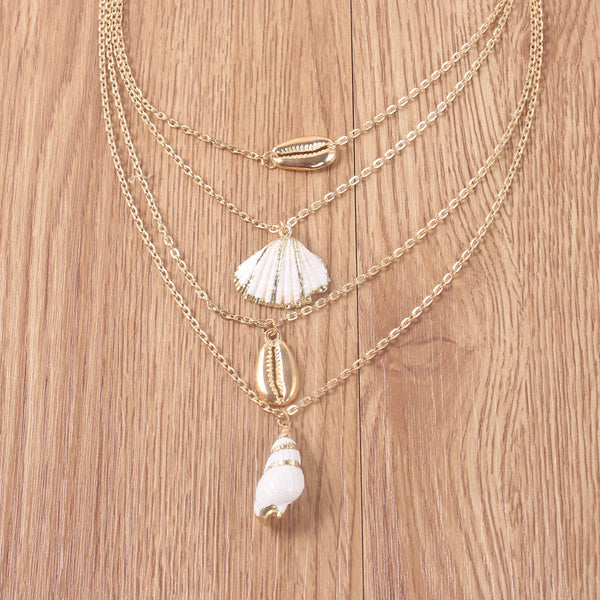 Sea Shell Gold Necklace